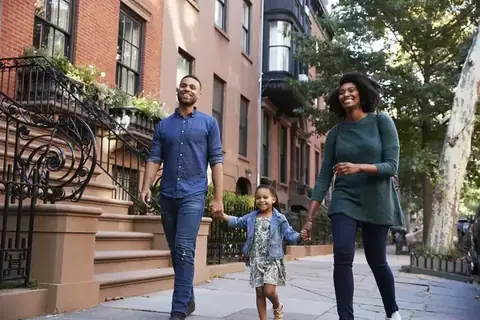 Family enjoying time together with personal insurance protection